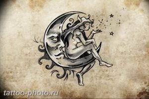 фото тату полумесяц 22.12.2018 №125 - crescent tattoo photo - tattoo-photo.ru