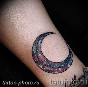 фото тату полумесяц 22.12.2018 №163 - crescent tattoo photo - tattoo-photo.ru
