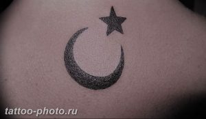 фото тату полумесяц 22.12.2018 №271 - crescent tattoo photo - tattoo-photo.ru