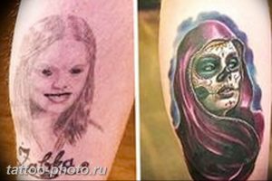 фото неудачной тату (партак) 23.12.2018 №005 - photo unsuccessful tattoo - tattoo-photo.ru