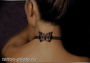 фото тату бантик 24.12.2018 №003 - photo tattoo bow - tattoo-photo.ru