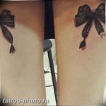 фото тату бантик 24.12.2018 №012 - photo tattoo bow - tattoo-photo.ru