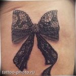 фото тату бантик 24.12.2018 №017 - photo tattoo bow - tattoo-photo.ru