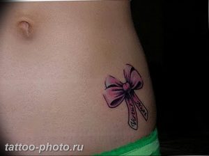 фото тату бантик 24.12.2018 №023 - photo tattoo bow - tattoo-photo.ru