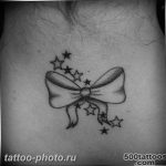 фото тату бантик 24.12.2018 №028 - photo tattoo bow - tattoo-photo.ru