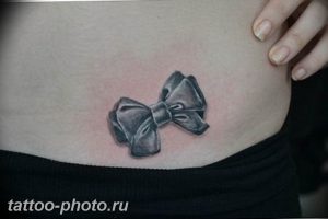 фото тату бантик 24.12.2018 №029 - photo tattoo bow - tattoo-photo.ru