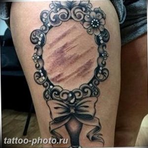 фото тату бантик 24.12.2018 №030 - photo tattoo bow - tattoo-photo.ru