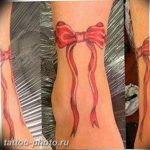 фото тату бантик 24.12.2018 №035 - photo tattoo bow - tattoo-photo.ru