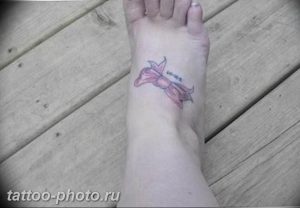 фото тату бантик 24.12.2018 №037 - photo tattoo bow - tattoo-photo.ru