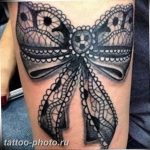 фото тату бантик 24.12.2018 №040 - photo tattoo bow - tattoo-photo.ru