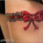 фото тату бантик 24.12.2018 №041 - photo tattoo bow - tattoo-photo.ru