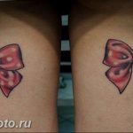 фото тату бантик 24.12.2018 №042 - photo tattoo bow - tattoo-photo.ru