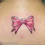 фото тату бантик 24.12.2018 №049 - photo tattoo bow - tattoo-photo.ru