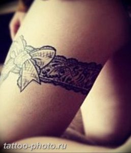 фото тату бантик 24.12.2018 №051 - photo tattoo bow - tattoo-photo.ru