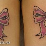 фото тату бантик 24.12.2018 №053 - photo tattoo bow - tattoo-photo.ru