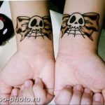 фото тату бантик 24.12.2018 №058 - photo tattoo bow - tattoo-photo.ru