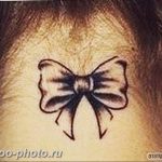 фото тату бантик 24.12.2018 №059 - photo tattoo bow - tattoo-photo.ru