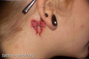 фото тату бантик 24.12.2018 №060 - photo tattoo bow - tattoo-photo.ru