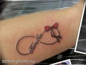 фото тату бантик 24.12.2018 №064 - photo tattoo bow - tattoo-photo.ru