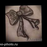 фото тату бантик 24.12.2018 №069 - photo tattoo bow - tattoo-photo.ru