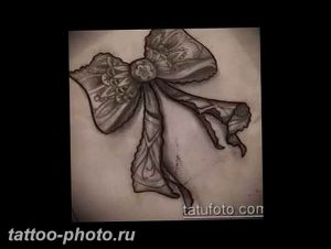 фото тату бантик 24.12.2018 №069 - photo tattoo bow - tattoo-photo.ru