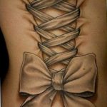 фото тату бантик 24.12.2018 №076 - photo tattoo bow - tattoo-photo.ru