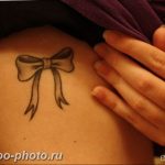 фото тату бантик 24.12.2018 №082 - photo tattoo bow - tattoo-photo.ru