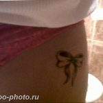 фото тату бантик 24.12.2018 №083 - photo tattoo bow - tattoo-photo.ru