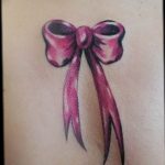 фото тату бантик 24.12.2018 №089 - photo tattoo bow - tattoo-photo.ru
