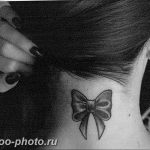 фото тату бантик 24.12.2018 №093 - photo tattoo bow - tattoo-photo.ru