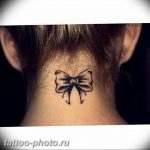 фото тату бантик 24.12.2018 №095 - photo tattoo bow - tattoo-photo.ru