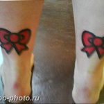 фото тату бантик 24.12.2018 №105 - photo tattoo bow - tattoo-photo.ru