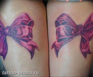 фото тату бантик 24.12.2018 №107 - photo tattoo bow - tattoo-photo.ru