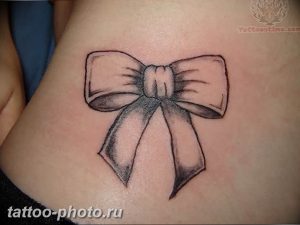 фото тату бантик 24.12.2018 №116 - photo tattoo bow - tattoo-photo.ru