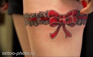 фото тату бантик 24.12.2018 №124 - photo tattoo bow - tattoo-photo.ru