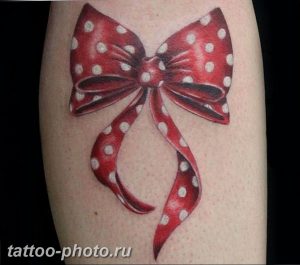 фото тату бантик 24.12.2018 №128 - photo tattoo bow - tattoo-photo.ru