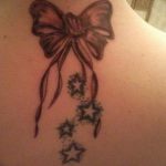 фото тату бантик 24.12.2018 №129 - photo tattoo bow - tattoo-photo.ru