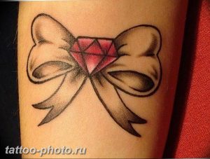 фото тату бантик 24.12.2018 №130 - photo tattoo bow - tattoo-photo.ru