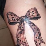 фото тату бантик 24.12.2018 №131 - photo tattoo bow - tattoo-photo.ru