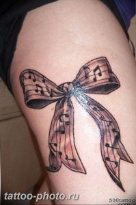 фото тату бантик 24.12.2018 №131 - photo tattoo bow - tattoo-photo.ru