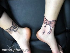фото тату бантик 24.12.2018 №132 - photo tattoo bow - tattoo-photo.ru