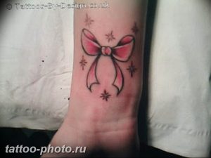 фото тату бантик 24.12.2018 №135 - photo tattoo bow - tattoo-photo.ru