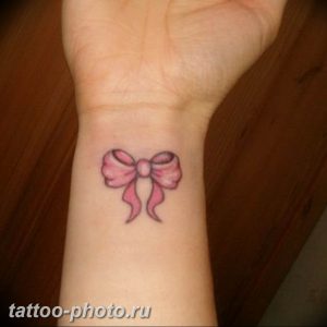 фото тату бантик 24.12.2018 №153 - photo tattoo bow - tattoo-photo.ru
