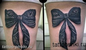 фото тату бантик 24.12.2018 №154 - photo tattoo bow - tattoo-photo.ru