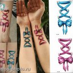 фото тату бантик 24.12.2018 №161 - photo tattoo bow - tattoo-photo.ru