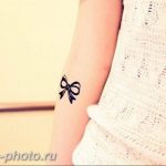 фото тату бантик 24.12.2018 №177 - photo tattoo bow - tattoo-photo.ru