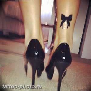 фото тату бантик 24.12.2018 №179 - photo tattoo bow - tattoo-photo.ru