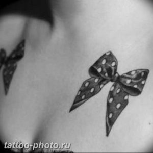 фото тату бантик 24.12.2018 №180 - photo tattoo bow - tattoo-photo.ru
