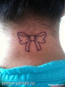 фото тату бантик 24.12.2018 №182 - photo tattoo bow - tattoo-photo.ru