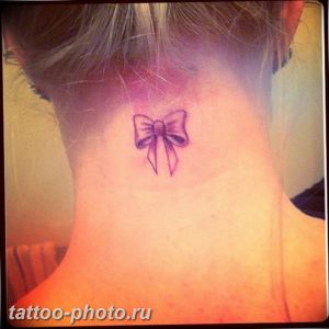 фото тату бантик 24.12.2018 №186 - photo tattoo bow - tattoo-photo.ru